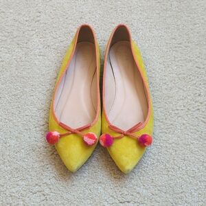 Pretty Yellow And Orange JCrew Flats